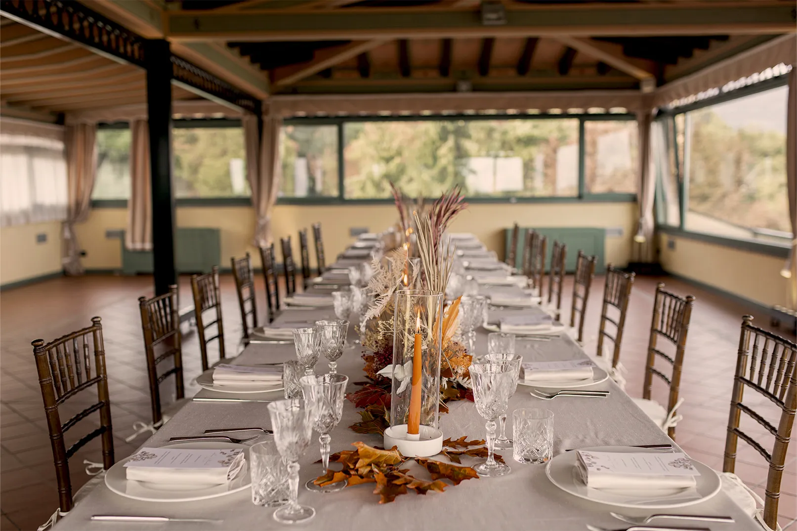 Dettaglio apparecchiatura elegante per eventi